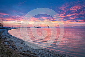 Lighthouse at Neusiedler See, Austria