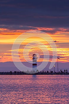 Lighthouse at Neusiedler See, Austria