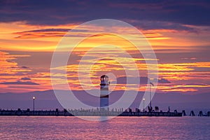 Lighthouse at Neusiedler See, Austria