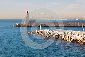 Lighthouse in Nice in south france