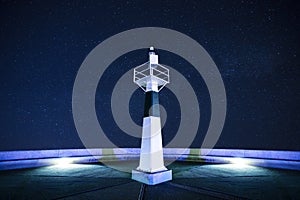 Lighthouse at night