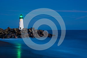 Lighthouse at night