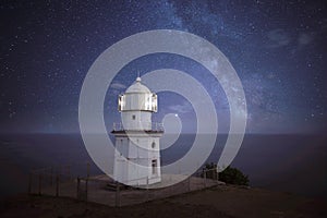 Lighthouse at night