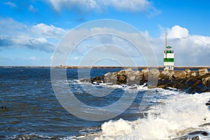 Lighthouse on North sea coast