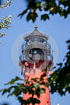 Lighthouse in northern germany in detail