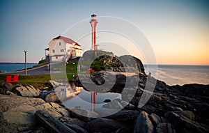 Lighthouse in nova scotia photo