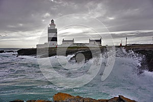 Lighthouse by the ocean