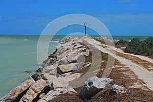 Lighthouse ocean Panorama mexico churbuna photo