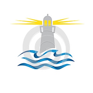 Lighthouse and ocean