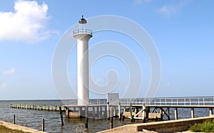 Lighthouse off Mississippi Gulf Coast