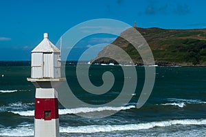 Lighthouse overlooking Port Erin Bay