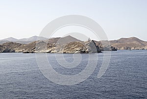 Lighthouse in Paros island greece