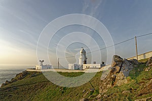 Lighthouse Pendeen Lighthouse, St Just, Cornwall, England, Great Britain