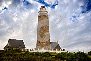 Lighthouse - Phare du Cap Levi. Fermanville, Manche, Normandie, France