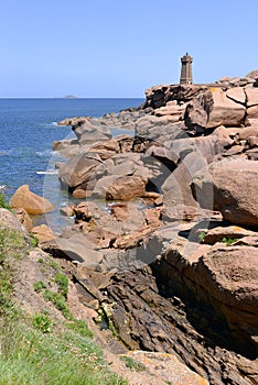 Lighthouse of Ploumanac'h in France