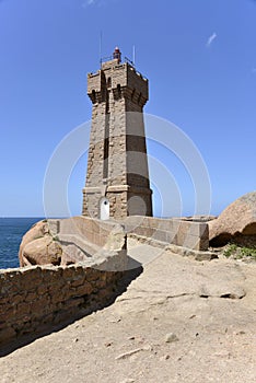 Lighthouse of Ploumanac'h in France
