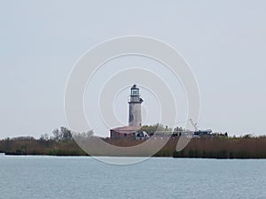 Lighthouse of the Po delta Emilia Romagna valleys of Comacchio Italy