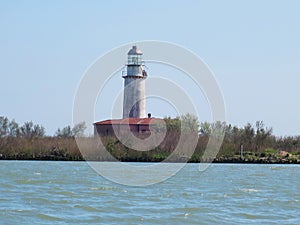 Lighthouse of the Po delta Emilia Romagna valleys of Comacchio Italy