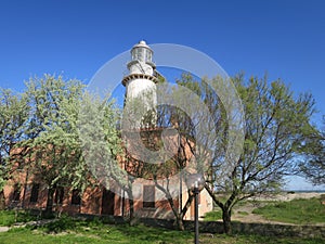 Lighthouse of the Po delta Emilia Romagna valleys of Comacchio Italy