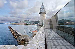 Lighthouse and the port of Castro Urdiales. photo