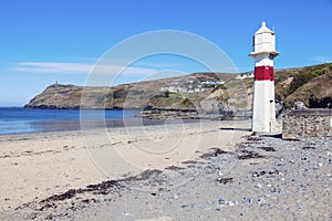 Lighthouse in Port Erin on the Isle of Man