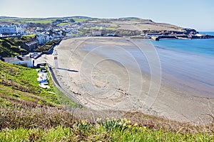 Lighthouse in Port Erin on the Isle of Man