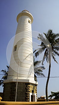 lighthouse in the port of galle.