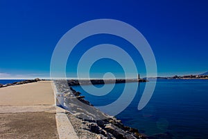 Lighthouse. Port of Puerto Banus.