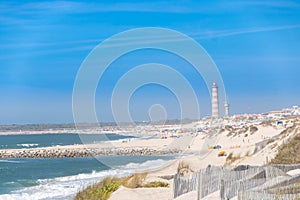 The Lighthouse of Praia da Barra, known as Aveiro farol