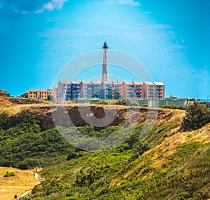 Lighthouse of Punta Penna of Faro di Vasto - an Abruzzo region landmark in south Italy photo