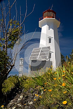 Lighthouse on Quadra Island, BC photo
