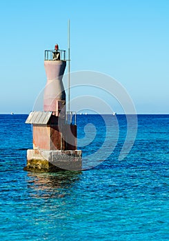 Lighthouse in the Red Sea.