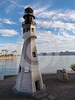 Lighthouse replica at Lake Havasu, Arizona