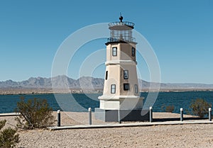 Lighthouse replica at Lake Havasu, Arizona