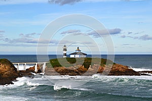 Lighthouse in Ribadeo, Lugo, Spain