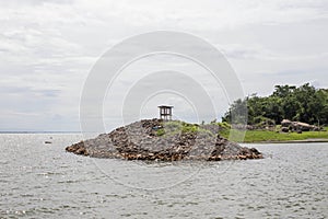 Lighthouse on the rocky island