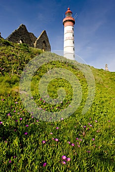lighthouse and ruin of monastery, Pointe de Saint Mathieu, Britt