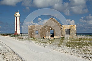 Lighthouse and Ruins of Keeper's House - Bonaire