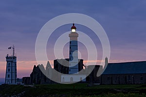 lighthouse and ruins of monastery, Pointe de Saint Mathieu, Brit photo