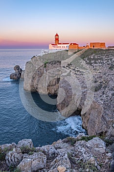 Lighthouse in Sagres, Portugal