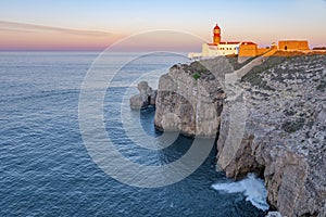 Lighthouse in Sagres, Portugal