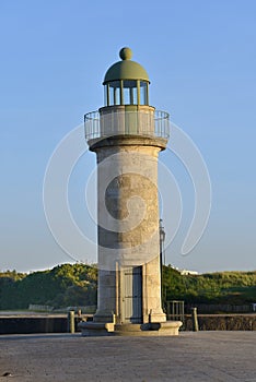 Lighthouse of Saint-Gilles-Croix-de-Vie in France photo