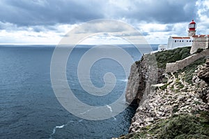 Lighthouse at Saint Vincent Cape (portugal)