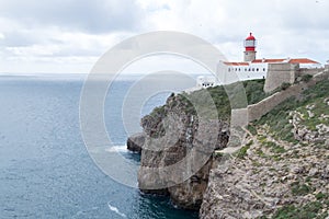 Lighthouse at Saint Vincent Cape (portugal)