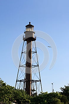 Lighthouse in Sanibel Island Florida