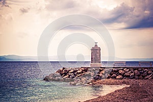 lighthouse by the sea