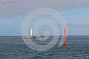 Lighthouse and seamark - MolÃ¨ne Island - FinistÃ¨re, Brittany