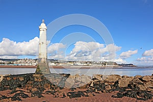 Lighthouse at Shaldon on the River Teign