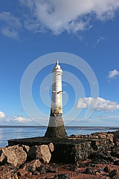 Lighthouse at Shaldon on the River Teign
