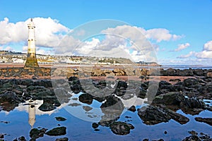 Lighthouse at Shaldon on the River Teign